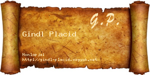 Gindl Placid névjegykártya